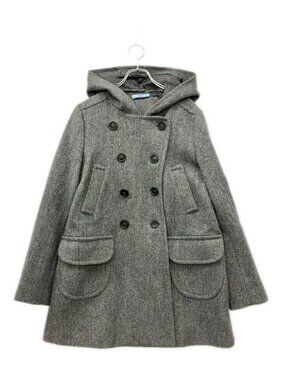 Prada Wool Hooded Pee Coat 42